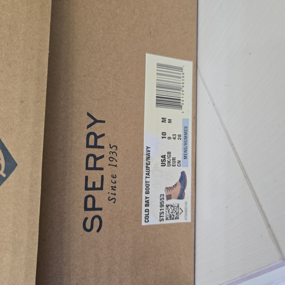 NWT Sperry Men's Cold Bay Wateproof Boot Taupe Size 10 - Picture 14 of 14